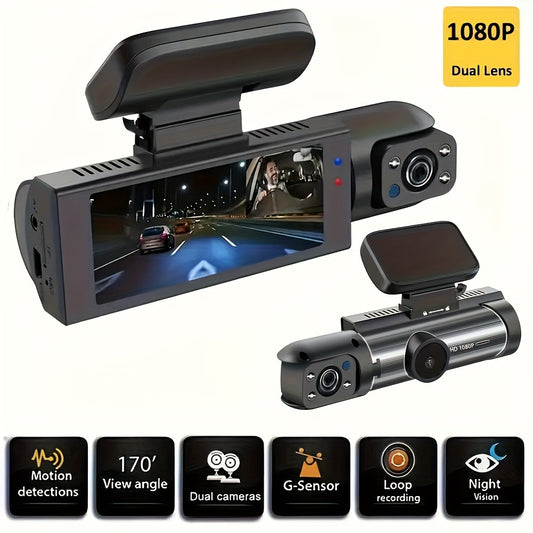 All-in-One Car Dash Cam – HD Recording & Safety Monitoring