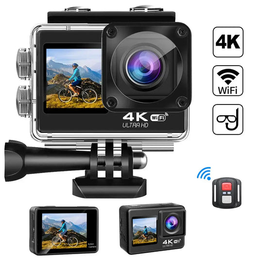 4K 60FPS Action Camera – Waterproof & WiFi